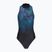 Moteriškas vientisas maudymosi kostiumėlis Speedo Print Hydrasuit anthracite