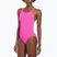 Moteriškas vientisas plaukimo kostiumas Nike Hydrastrong Solid Fastback fire pink