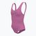 Vaikiškas vientisas plaukimo kostiumas Nike Multi Logo U-Back playful pink