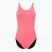 Moteriškas vientisas plaukimo kostiumas Nike Hydrastrong Solid Fastback hot punch