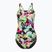 Moteriškas vientisas plaukimo kostiumas Nike Hydrastrong Multi Print Fastback rainbow