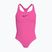"Nike Essential Racerback hyber pink" rožinis vientisas vaikiškas maudymosi kostiumėlis