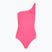 Moteriškas vientisas plaukimo kostiumas Nike Essential Asymmetrical hyper pink