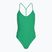Moteriškas vientisas plaukimo kostiumas Nike Swoosh Link Y-Back stadium green