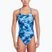 Vientisas moteriškas plaukimo kostiumas Nike Hydrastrong Cutout blue