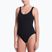 Moteriškas vientisas maudymosi kostiumėlis Nike Shoreline Pucker Scoop Neck black