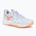 Moteriški tinklinio bateliai Mizuno Wave Momentum Pro blue finch/lava orange/flamingo coral