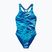 Vaikiškas vientisas maudymosi kostiumėlis Speedo Hyperboom Print Medalist night watch/hyper teal