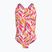 Vaikiškas vientisas maudymosi kostiumėlis Nike Spiderback desert pink