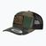 Vyriška kepuraitė su snapeliu Pitbull West Coast Mesh Snapback ,,Blood Dog" Camo Trucker wood/black