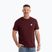 Vyriški marškinėliai Pitbull Small Logo dark burgundy