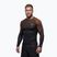 Vyriškas ilgomis rankovėmis rashguardas Pitbull Belt Rashguard brown