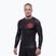 Vyriškas ilgomis rankovėmis rashguardas Pitbull Ray Rashguard fluo/red