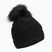 Moteriška žieminė kepurė 4F CAD010 tamsiai juoda
