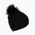 Moteriška žieminė kepurė 4F CAD014 tamsiai juoda
