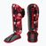 Kulkšnies ir blauzdų apsaugos Octagon Legion Flower black/red