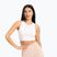 Moterų treniruočių viršutinė dalis Gym Glamour Tied White 441