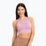 Moterų treniruočių viršutinė dalis Gym Glamour Tied Pink 442