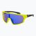 Vaikiški akiniai nuo saulės GOG Flint  matt neon yellow/black/polychromatic blue