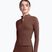 Moteriški marškinėliai ilgomis rankovėmis JOYINME Motion LS 1/4 Zip chestnut