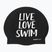 Plaukimo kepuraitė BuddySwim LLS Silicone black