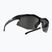 Bliz Hybrid S3 blizgantys juodi/dūminiai dviračių akiniai