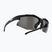 Bliz Hybrid Small S3 blizgantys juodi/dūminiai dviračių akiniai