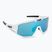 Bliz Vision S3 matiniai balti/dūminiai mėlyni kelių dviračių akiniai