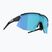 Bliz Breeze Small S3+S0 matiniai juodi/rudi mėlyni multi/skaidrūs dviratininko akiniai