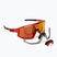 Bliz Fusion skaidrūs raudonos/rudos spalvos raudoni daugiafunkciniai dviračių akiniai