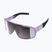 POC Aspire purpuriniai kvarciniai permatomi / skaidrūs kelių sidabro spalvos dviratininkų akiniai