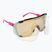 POC Devour fluo rožinės/uranio juodos spalvos peršviečiami/clarity kelių aukso spalvos dviračių akiniai