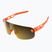 POC Elicit fluorescencinės oranžinės spalvos permatomi / skaidrūs kelių auksiniai dviračių akiniai