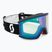 Slidinėjimo akiniai SCOTT Ambit black/white/amp aurora green chrome