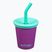 Puodelis Klean Kanteen Kid's Steel Straw Lid 296 ml sparkling grape