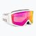 Slidinėjimo akiniai Giro Index 2.0 white wordmark/vivid pink