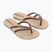 Moteriškos šlepetės per pirštą Ipanema Bossa beige/copper