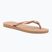 Moteriškos šlepetės per pirštą Havaianas Slim rose gold