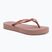 Moteriškos šlepetės per pirštą Havaianas Slim Platform crocus rose