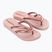 Moteriškos šlepetės per pirštą Ipanema Comfy pink/metallic pink