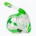 Vaikiška pilno veido nardymo kaukė SEAC Libera lime transparent/lime