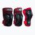 Roces Ventilated 3 Pack 002 juodas/raudonas vaikiškų pagalvėlių rinkinys 301352
