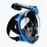 Cressi Duke Dry viso veido kaukė nardymui su vamzdeliu, juoda ir mėlyna XDT005020