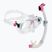 Nardymo rinkinys Cressi Marea + Seal Dry Jr clear/pink