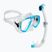 Nardymo rinkinys Cressi Estrella + Seal Dry clear/aquamarine