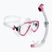Nardymo rinkinys Cressi Estrella + Seal Dry clear/pink