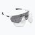 SCICON Aerowing balti blizgūs/scnpp daugiaspalviai sidabriniai dviratininkų akiniai EY26080802