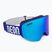 Slidinėjimo akiniai Light blue/royal blue/mirror blue