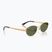 Akiniai nuo saulės Ray-Ban RB3774D arista gold/dark green polarized