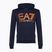 Vyriškas džemperis EA7 Emporio Armani Train Logo Series Oversize Logo Hoodie Coft navy blue